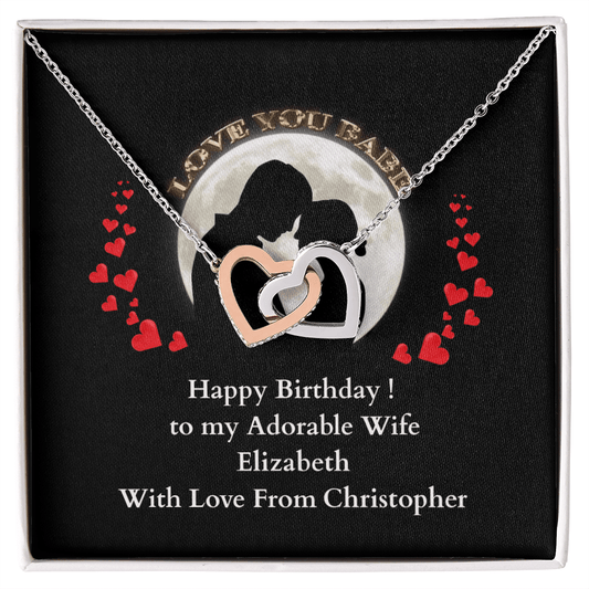 ShineOn-Fulfillment-Jewelry-14k-White-Gold-Finish-Interlocking-Hearts-Pendant-necklace-in-Standard-Gift-Box-Birthday-Necklace-for-Wife-with-Personalized-gift-box-card. 
