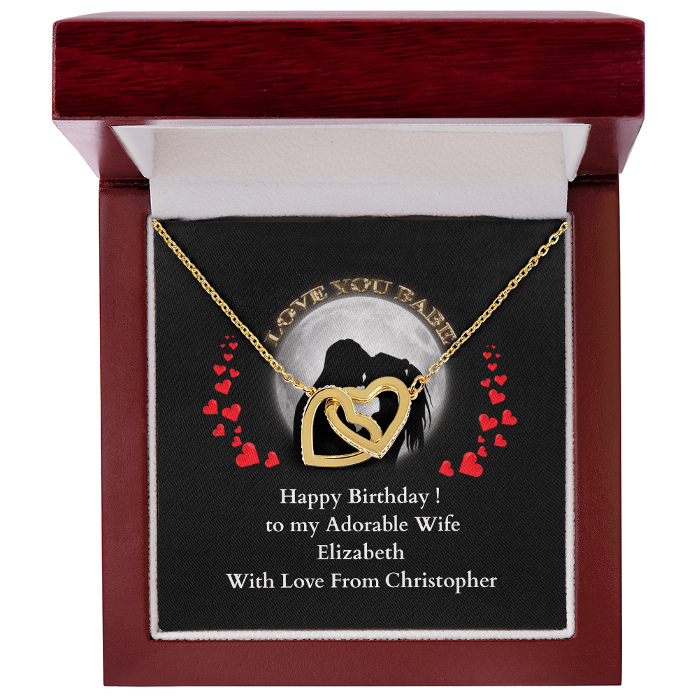 ShineOn-Fulfillment-Jewelry-18K-Yellow-Gold-Finish-Interlocking-Hearts-Pendant-necklace-in-Luxury-Gift-Box-Birthday-Necklace-for-Wife-with-Personalized-gift-box-card. 

