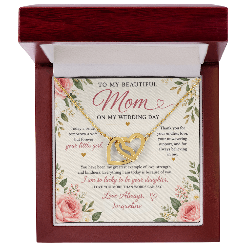 ShineOn-Fulfillment-Jewelry-18K-Yellow-Gold-Finish-Interlocking-Hearts-Pendant-necklace-in-Luxury-Gift-Box-Wedding Gift-for-Mother-of-the-Bride-with-Personalized-gift-box-card. 

