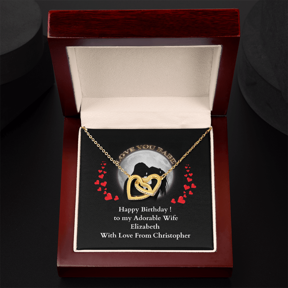 ShineOn-Fulfillment-Jewelry-18K-Yellow-Gold-Finish-Interlocking-Hearts-Pendant-necklace-in-Luxury-Gift-Box-Birthday-Necklace-for-Wife-with-Personalized-gift-box-card. 

