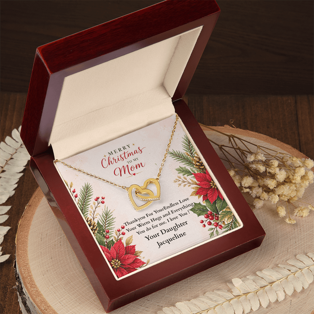 ShineOn-Fulfillment-Jewelry-18k-Yellow-Gold-Finish-Interlocking-Hearts-pendant-necklace-in-Luxury-Gift-Box-Christmas-necklace-gift-for-Mom-with-personalized-gift-box-card.

