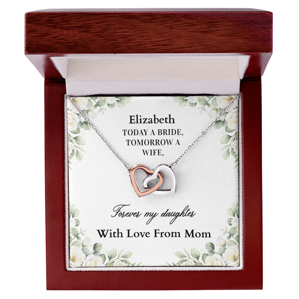 ShineOn-Fulfillment-Jewelry-14k-White-Gold-Finish-Interlocking-Hearts-Necklace-in-Luxury-Gift-Box- Wedding-jewelry-necklace-for-Daughter--From-Mom-or-Dad.