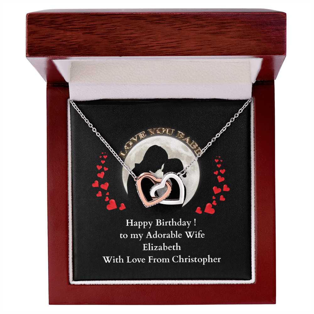 ShineOn-Fulfillment-Jewelry-14k-White-Gold-Finish-Interlocking-Hearts-Pendant-necklace-in-Luxury-Gift-Box-Birthday-Necklace-for-Wife-with-Personalized-gift-box-card. 