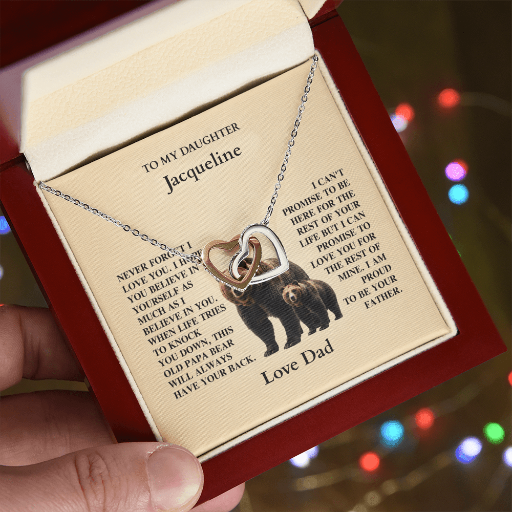 ShineOn-Fulfillment-Jewelry-14k-White-Gold-Finish-Interlocking-Hearts-Pendant-necklace-in-Luxury-Gift-Box-Necklace-Gift-for-Daughter-from-Dad-with-Personalized-gift-box-card.
