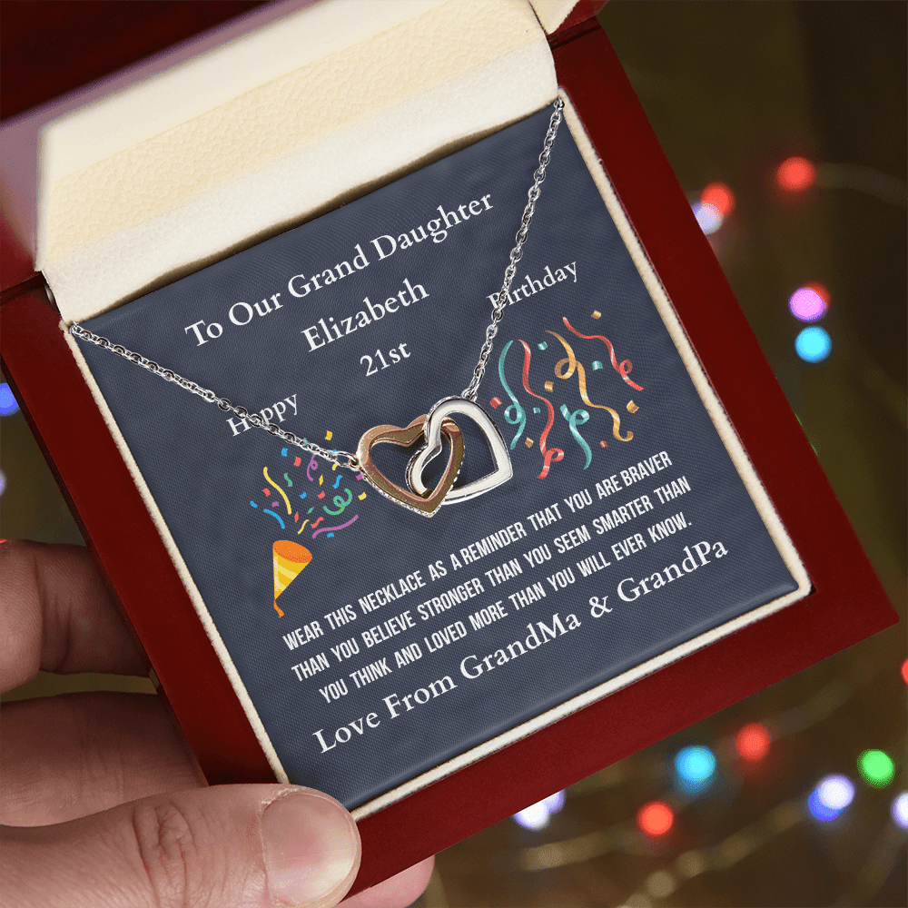 ShineOn-Fulfillment-Jewelry-14k-White-Gold-Finish-Interlocking-Hearts-Pendant-necklace-in-Luxury-Gift-Box-Birthday-Necklace-Gift -for-Granddaughter-with-Personalized-gift-box-card. 