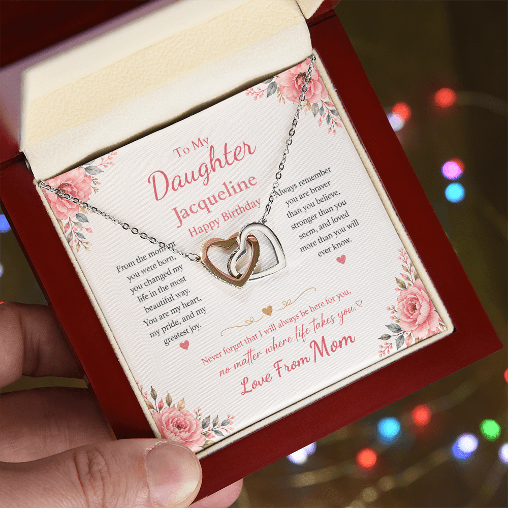 ShineOn-Fulfillment-Jewelry-14k-White-Gold-Finish-Interlocking-Hearts-Pendant-necklace-in-Luxury-Gift-Box-Birthday-Necklace-for-Daughter-with-Personalized-gift-box-card. 

