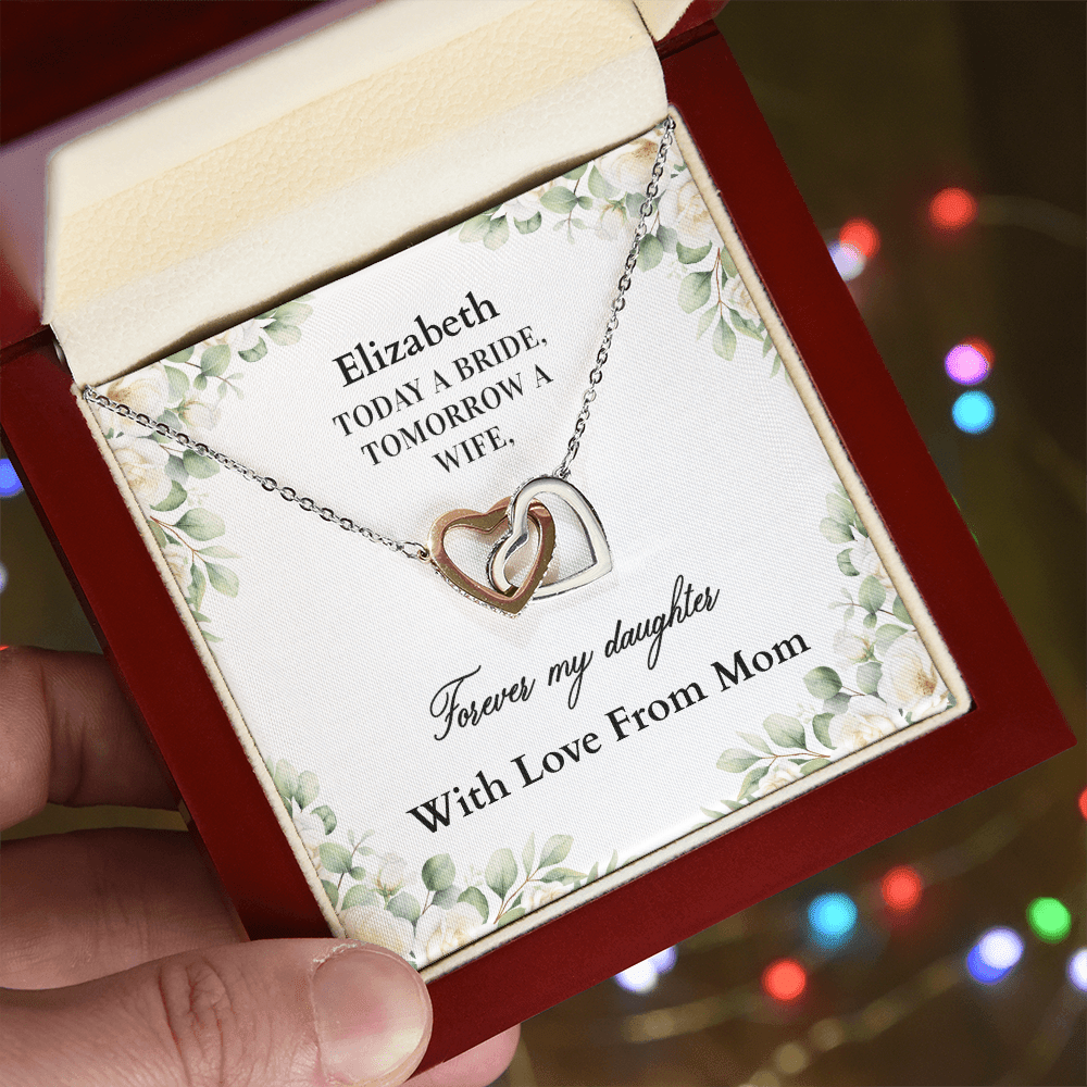 ShineOn-Fulfillment-Jewelry-14k-White-Gold-Finish-Interlocking-Hearts-Necklace-in-Luxury-Gift-Box- Wedding-jewelry-necklace-for-Daughter--From-Mom-or-Dad.