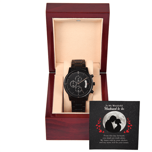 ShineOn-Fulfillment-Jewelry-Luxury-Box-with-LED-Black-Chronograph-Watch-Wedding-gift-for-Groom-from-Bride.
