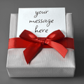 shine-on-fulfillment- gift -wrapped -package- with message attached.