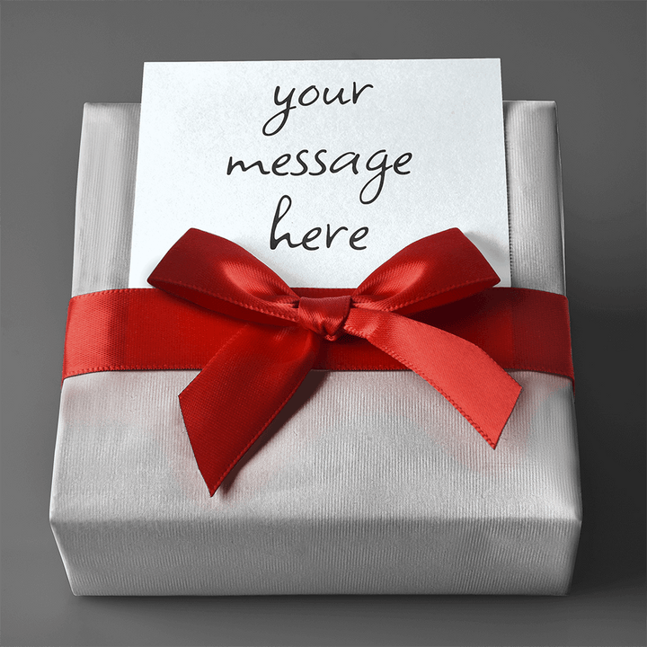 shine-on-fulfillment- gift -wrapped -package- with message attached.