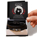 ShineOn-Fulfillment-Jewelry-Mens-leather-Bracelet-in-Two-Tone-Gift-Box-Wedding-gift-for-Groom-from-Bride.


