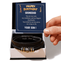 ShineOn-Fulfillment-Jewelry-Mens-Leather-bracelet-in-Two-Tone-Gift-box-Leather-bracelet-Birthday-Gift-for-Grandfather.