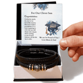 ShineOn-Fulfillment-Jewelry-Mens-leather-Bracelet-in-Two-Tone-Gift-Box-Leather-bracelet-Graduation-Gift-for-Son-from-Parents.
