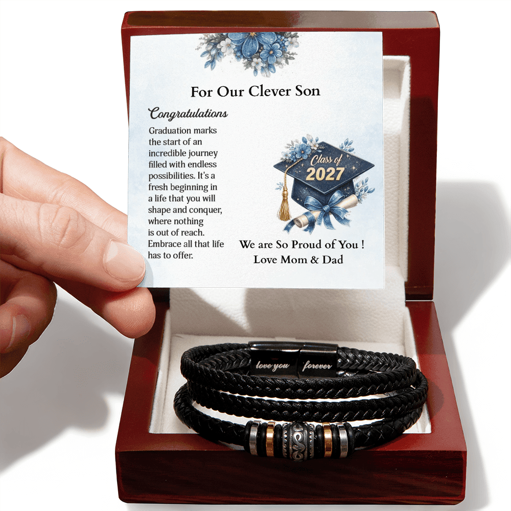 ShineOn-Fulfillment-Jewelry-Mens-Leather-bracelet-in-Luxury-Box-with-LED-Leather-bracelet-Graduation-Gift-for-Son-from-his-Parents.