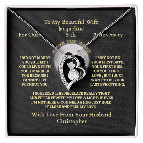 ShineOn-Fulfillment-Jewelry-14k-White-Gold-Finish-Forever-Love-Heart-Pendant-Necklace-in-Standard-gift-Box-Anniversary-Necklace-Gift-For-Wife.