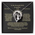 ShineOn-Fulfillment-Jewelry-14k-White-Gold-Finish-Interlocking-hearts-Pendant-Necklace-in-standard-box-Necklace-Anniversary-Gift-for-Wife