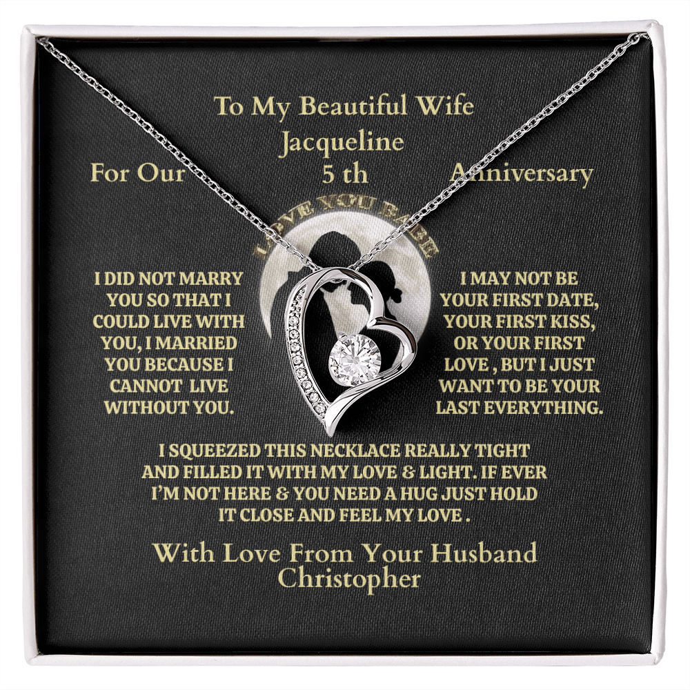 ShineOn-Fulfillment-Jewelry-14k-White-Gold-Finish-Interlocking-hearts-Pendant-Necklace-in-standard-box-Necklace-Anniversary-Gift-for-Wife