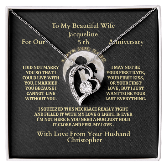 ShineOn-Fulfillment-Jewelry-14k-White-Gold-Finish-Interlocking-hearts-Pendant-Necklace-in-standard-box-Necklace-Anniversary-Gift-for-Wife