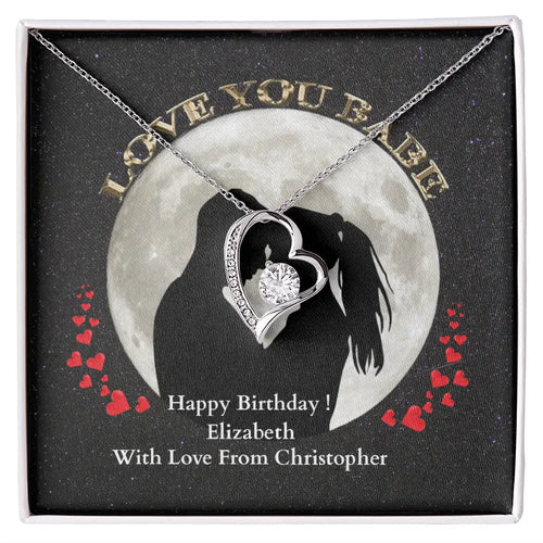 ShineOn-Fulfillment-Jewelry-14k-White-Gold-Finish-Heart-pendant-necklace-in-Standard-Gift-Box-Birthday-necklace-gift-for-girlfriend-with-personalized-gift- box-card.

