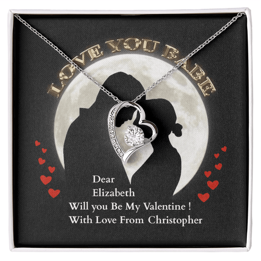 ShineOn-Fulfillment-Jewelry-14k-White-Gold-Finish-Forever-Love-Heart-Pendant-Necklace-in-Standard-Gift-Box- Romantic-Valentines-Necklace-for-Girlfriend. 