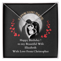 ShineOn-Fulfillment-Jewelry-14k-White-Gold-Finish-Heart-pendant-necklace-in-Standard-Gift-Box-Birthday-necklace-gift-for-Wife-with-personalized-gift- box-card.

