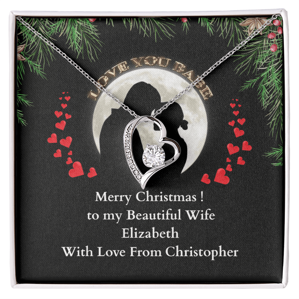 ShineOn-Fulfillment-Jewelry-14k-White-Gold-Finish-Heart-pendant-necklace-in-Standard-Gift-Box-Christmas-necklace-gift-for-Wife-with-personalized-gift- box-card.