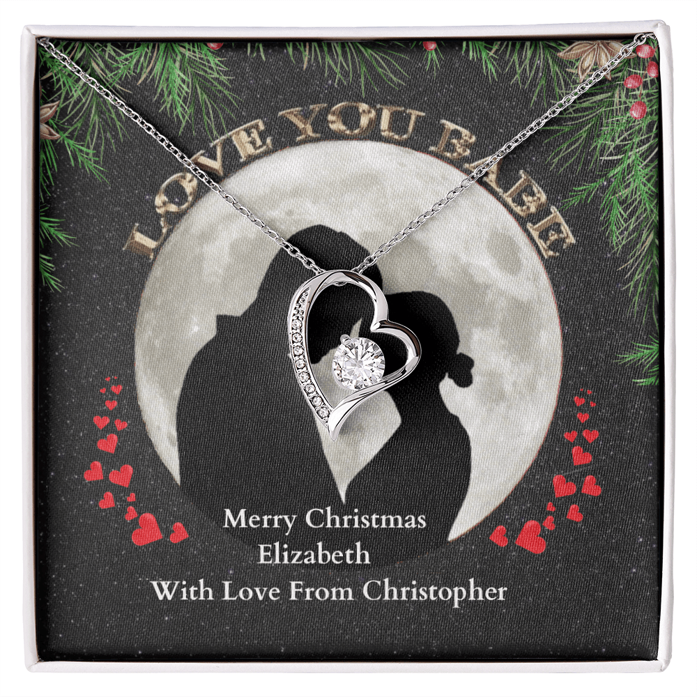 ShineOn-Fulfillment-Jewelry-14k-White-Gold-Finish-Forever-Love-Heart-Pendant-Necklace-in-Standard-Gift-Box-Christmas-necklace-gift-for-girl.
