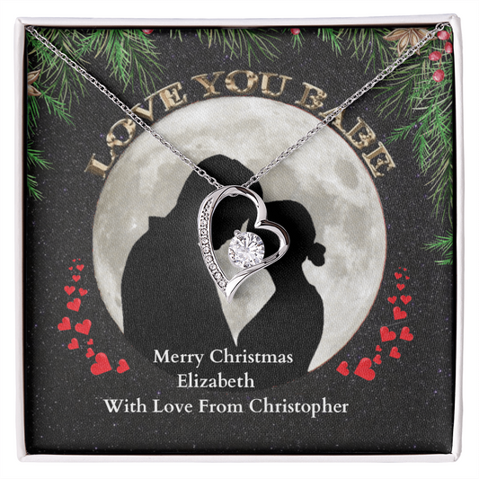 ShineOn-Fulfillment-Jewelry-14k-White-Gold-Finish-Forever-Love-Heart-Pendant-Necklace-in-Standard-Gift-Box-Christmas-necklace-gift-for-girl.
