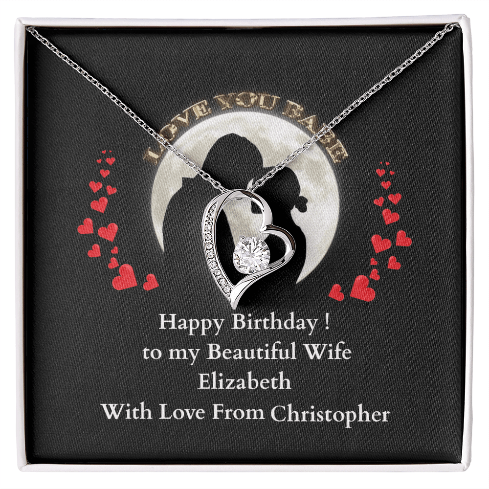 ShineOn-Fulfillment-Jewelry-14k-White-Gold-Finish-Heart-pendant-necklace-in-Luxury-Gift-Box-Birthday-necklace-gift-for-Wife-with-personalized-gift- box-card.
