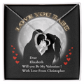 ShineOn-Fulfillment-Jewelry-14k-White-Gold-Finish-Forever-Love-Heart-Pendant-Necklace-in-Standard-Gift-Box-Romantic-necklace-for-Girlfriend-Valentines.