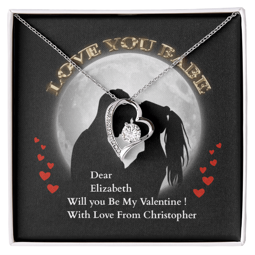 ShineOn-Fulfillment-Jewelry-14k-White-Gold-Finish-Forever-Love-Heart-Pendant-Necklace-in-Standard-Gift-Box-Romantic-necklace-for-Girlfriend-Valentines.