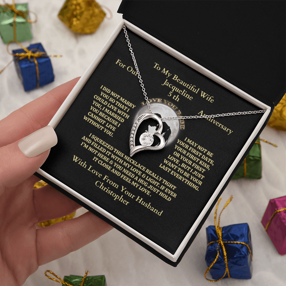 ShineOn-Fulfillment-Jewelry-14k-White-Gold-Finish-Forever-Love-Heart-Pendant-Necklace-in-Standard-gift-Box-Anniversary-Necklace-Gift-For-Wife.