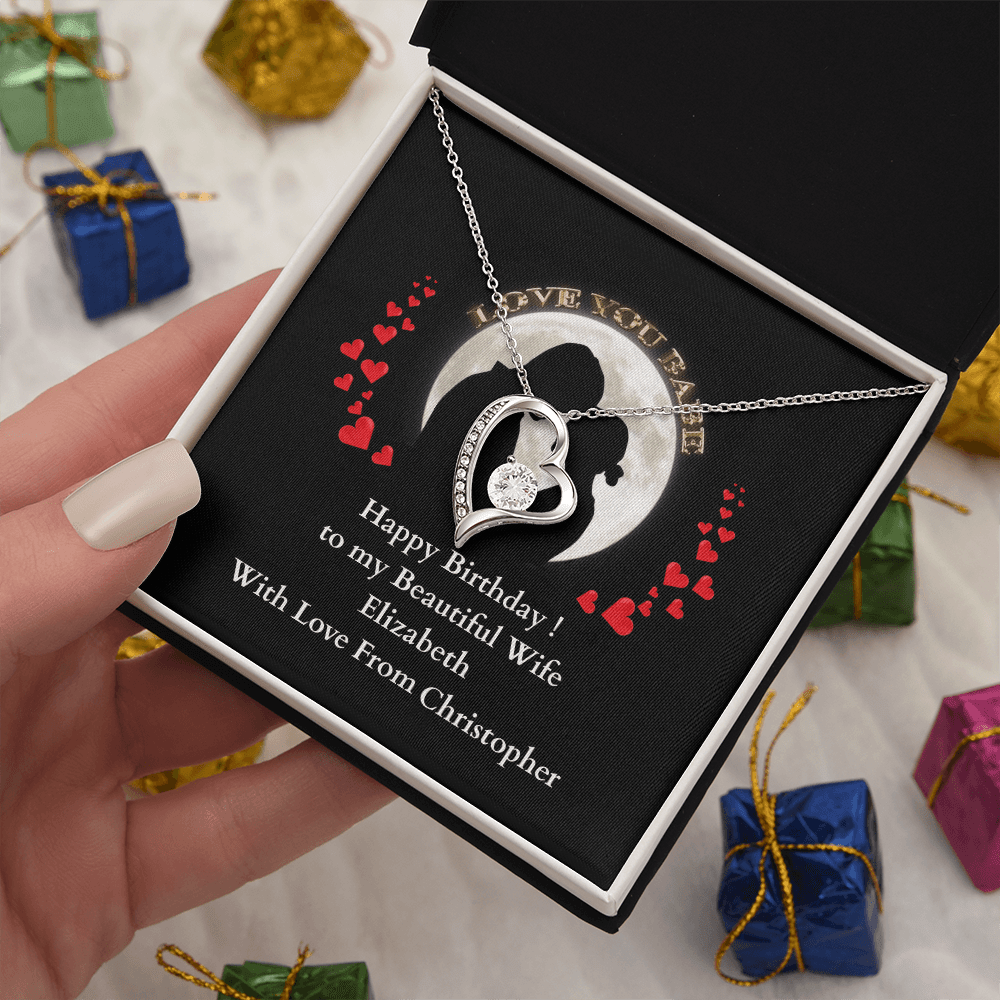 ShineOn-Fulfillment-Jewelry-14k-White-Gold-Finish-Heart-pendant-necklace-in-Luxury-Gift-Box-Birthday-necklace-gift-for-Wife-with-personalized-gift- box-card.
