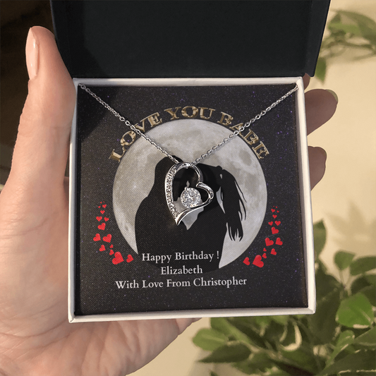 ShineOn-Fulfillment-Jewelry-14k-White-Gold-Finish-Heart-pendant-necklace-in-Standard-Gift-Box-Birthday-necklace-gift-for-girlfriend-with-personalized-gift- box-card.

