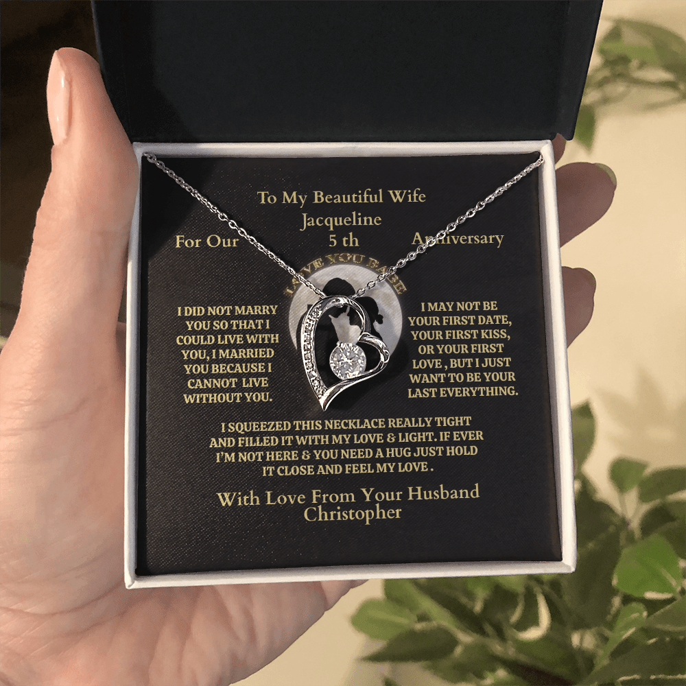 ShineOn-Fulfillment-Jewelry-14k-White-Gold-Finish-Interlocking-hearts-Pendant-Necklace-in-standard-box-Necklace-Anniversary-Gift-for-Wife