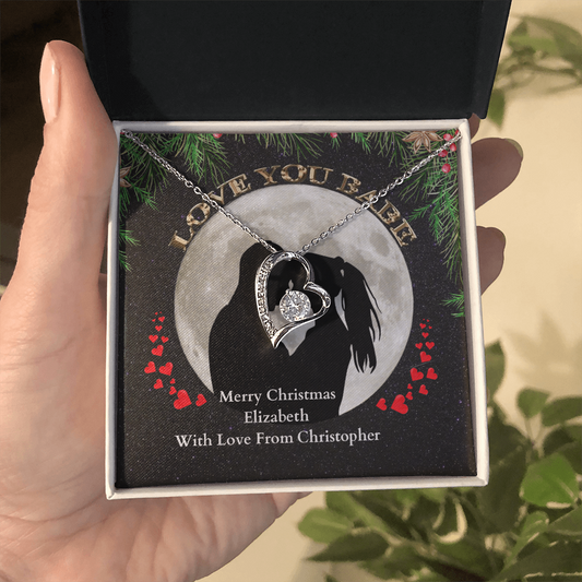 ShineOn-Fulfillment-Jewelry-14k-White-Gold-Finish-Forever-Love-Heart-Pendant-Necklace-in-Standard-Gift-Box-Christmas-necklace-gift-for-her.

