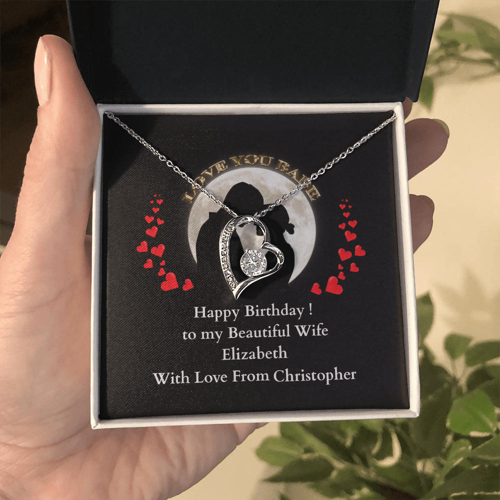 ShineOn-Fulfillment-Jewelry-14k-White-Gold-Finish-Heart-pendant-necklace-in-Luxury-Gift-Box-Birthday-necklace-gift-for-Wife-with-personalized-gift- box-card.
