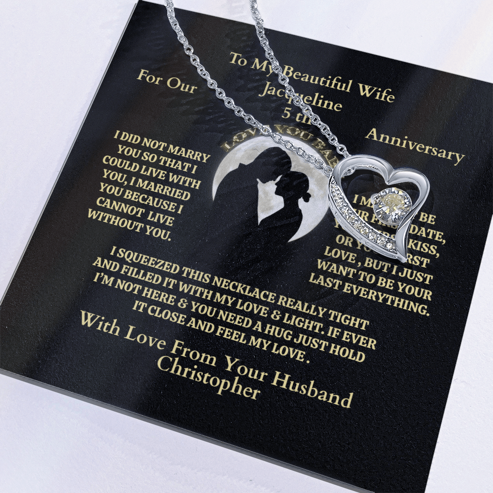ShineOn-Fulfillment-Jewelry-14k-White-Gold-Finish-Interlocking-hearts-Pendant-Necklace-in-standard-box-Necklace-Anniversary-Gift-for-Wife