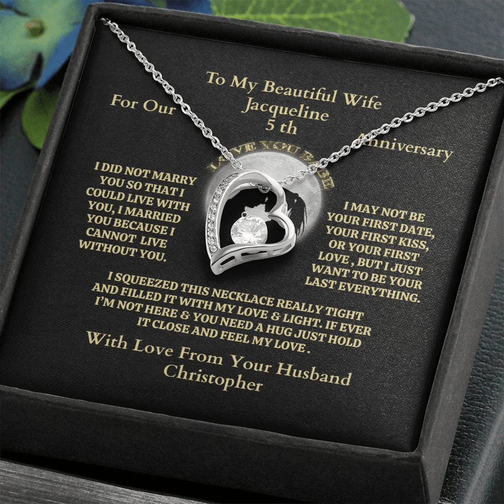 ShineOn-Fulfillment-Jewelry-14k-White-Gold-Finish-Forever-Love-Heart-Pendant-Necklace-in-Standard-gift-Box-Anniversary-Necklace-Gift-For-Wife.