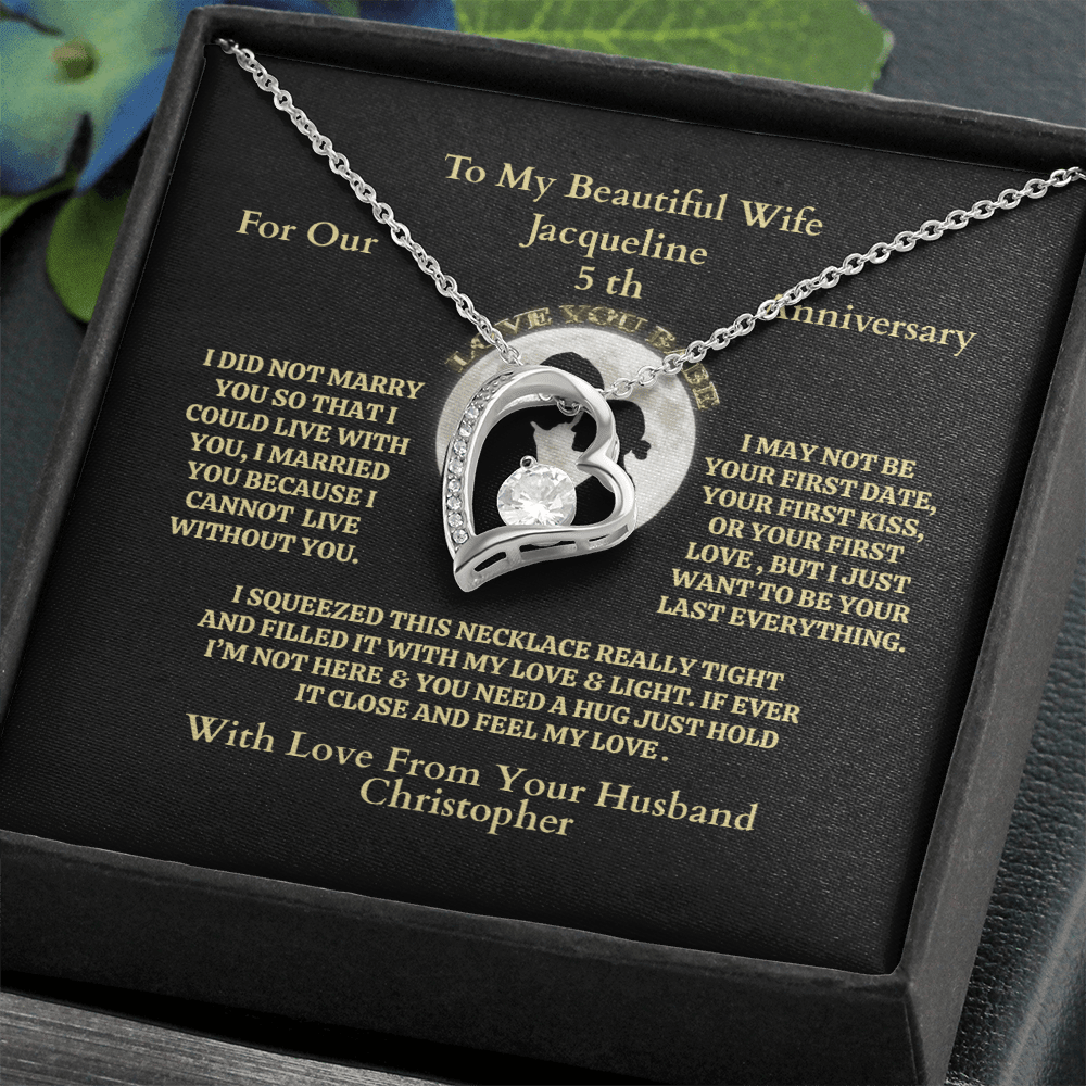ShineOn-Fulfillment-Jewelry-14k-White-Gold-Finish-Interlocking-hearts-Pendant-Necklace-in-standard-box-Necklace-Anniversary-Gift-for-Wife