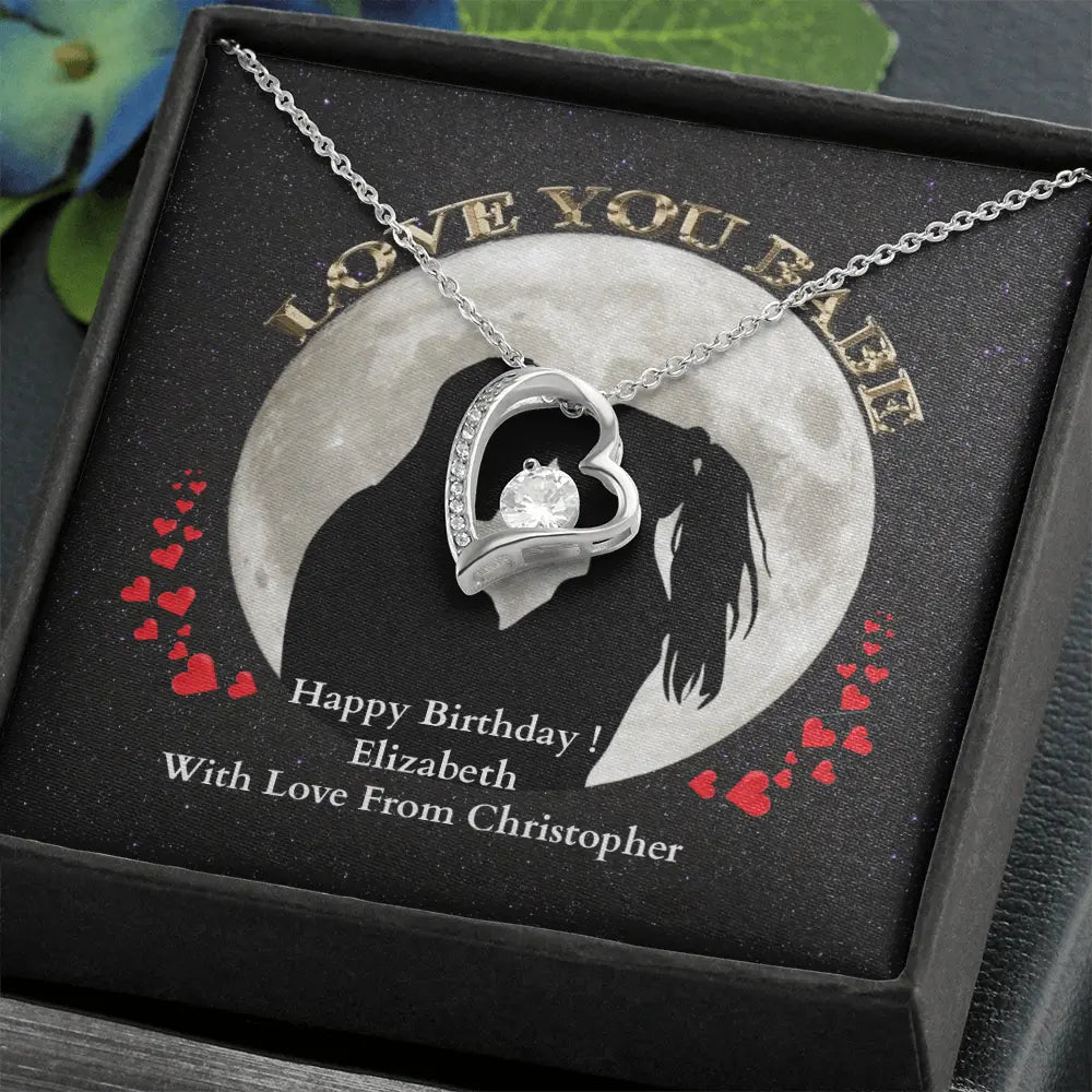 ShineOn-Fulfillment-Jewelry-14k-White-Gold-Finish-Heart-pendant-necklace-in-Standard-Gift-Box-Birthday-necklace-gift-for-girlfriend-with-personalized-gift- box-card.

