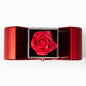 Red -Heart -rose -box -view- from -above- with- box- open- exposing -the -red -rose.