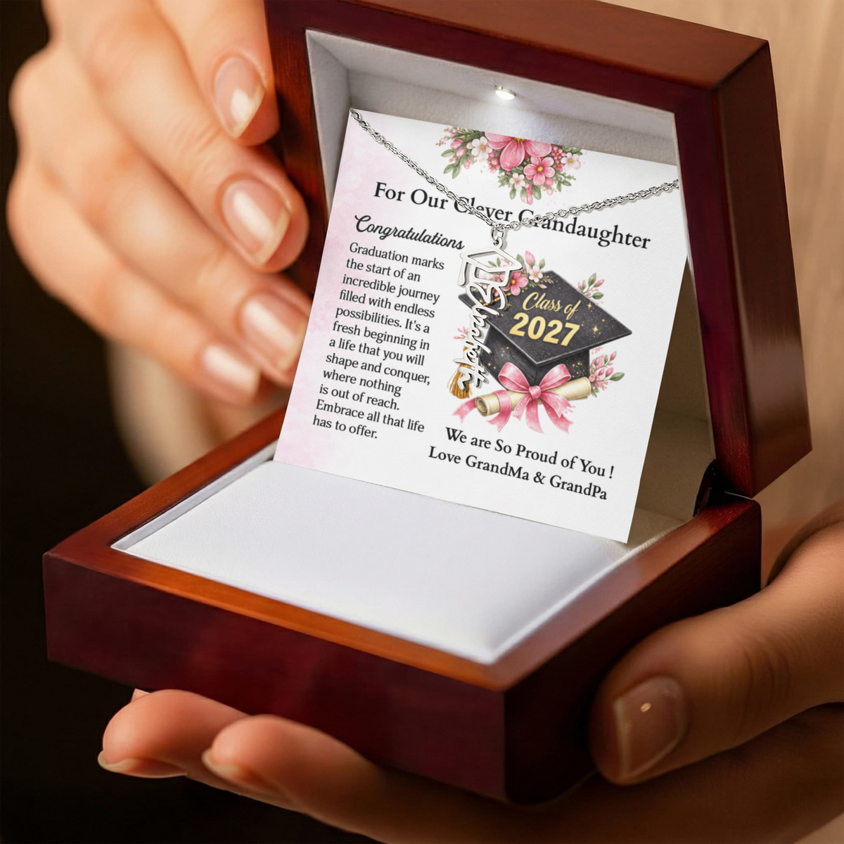 ShineOn-Fulfillment-Jewelry-Polished-Stainless-Steel-Graduation-cap-name-necklace-in-Luxury-gift-box- with-Led-Graduation-Jewelry-gift-for-Granddaughter.
