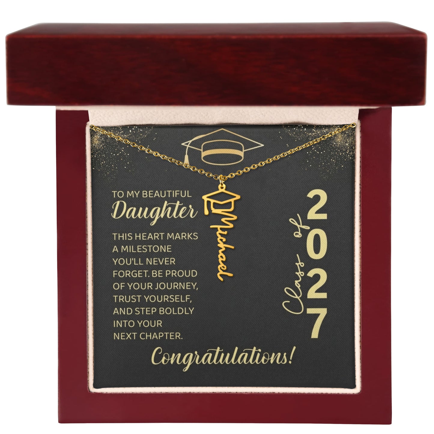 ShineOn-Fulfillment-Jewelry-18K-Yellow-Gold-Finish-Graduation-cap-Name-necklace-in-Luxury-gift-box- with-Led-Graduation-necklace-gift-for-Daughter. 