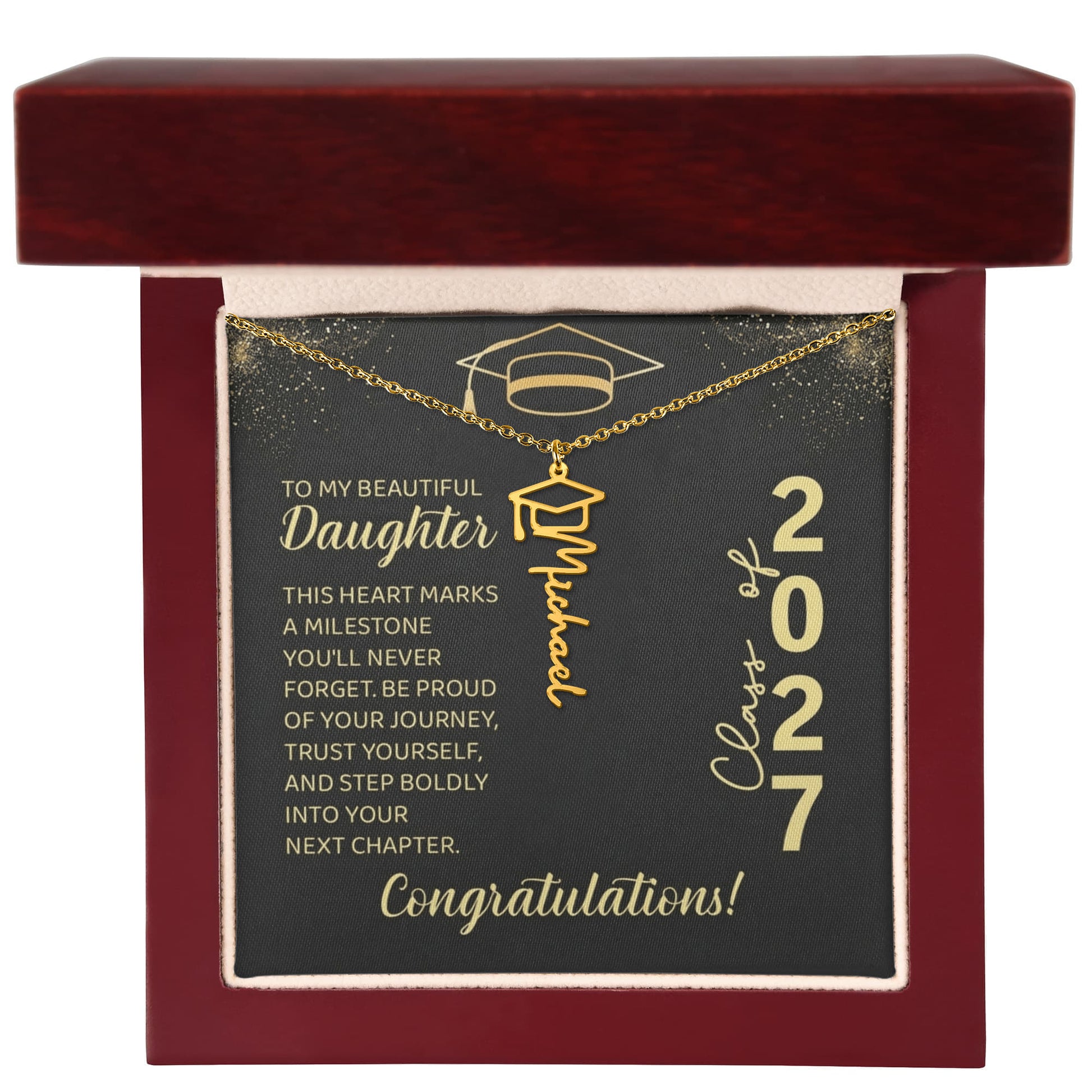 ShineOn-Fulfillment-Jewelry-18K-Yellow-Gold-Finish-Graduation-cap-Name-necklace-in-Luxury-gift-box- with-Led-Graduation-necklace-gift-for-Daughter. 