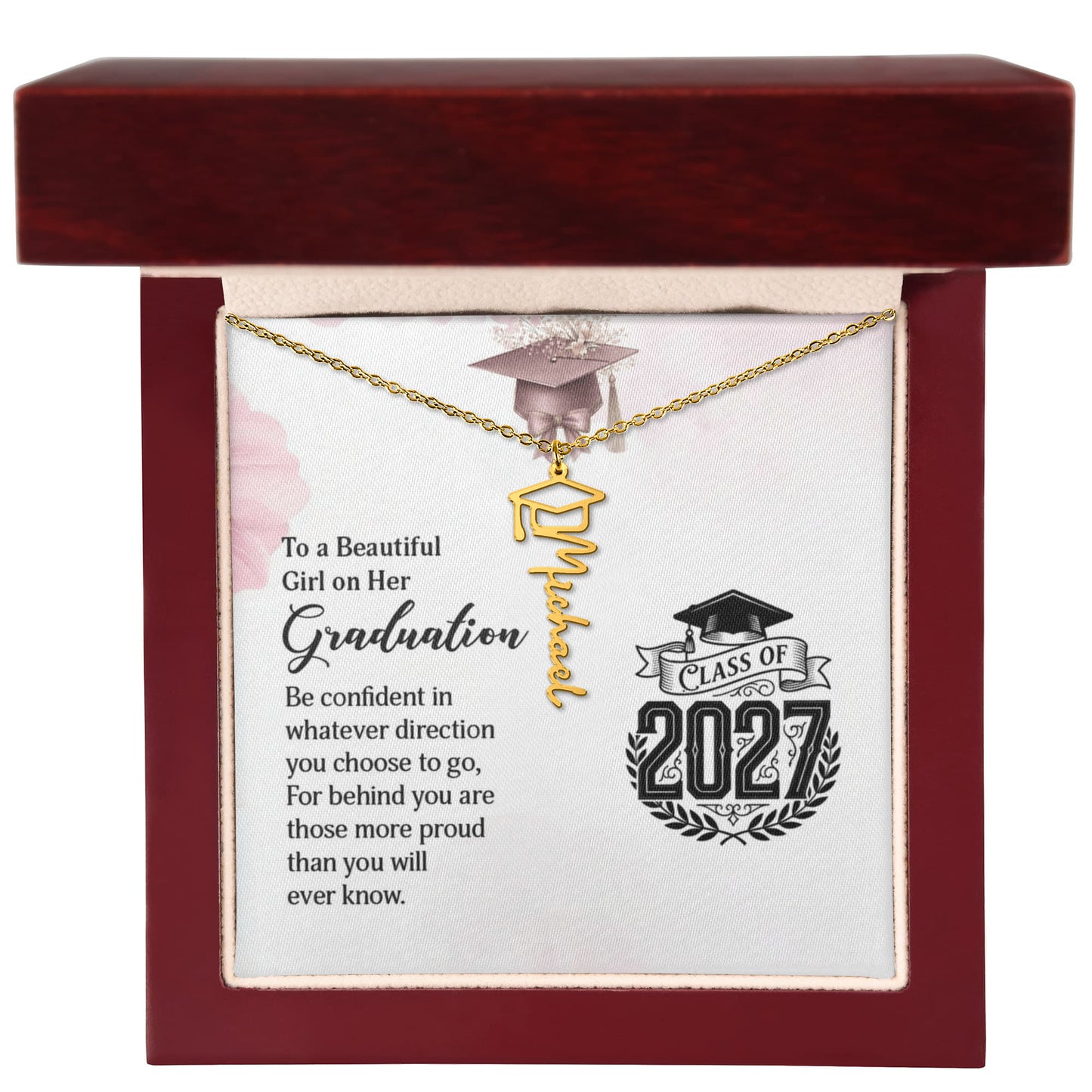 ShineOn-Fulfillment-Jewelry-18K-Yellow-Gold-Finish-Graduation-cap-name-necklace-in-Luxury-gift-box- with-Led-Graduation-necklace-gift-for-Daughter.             

