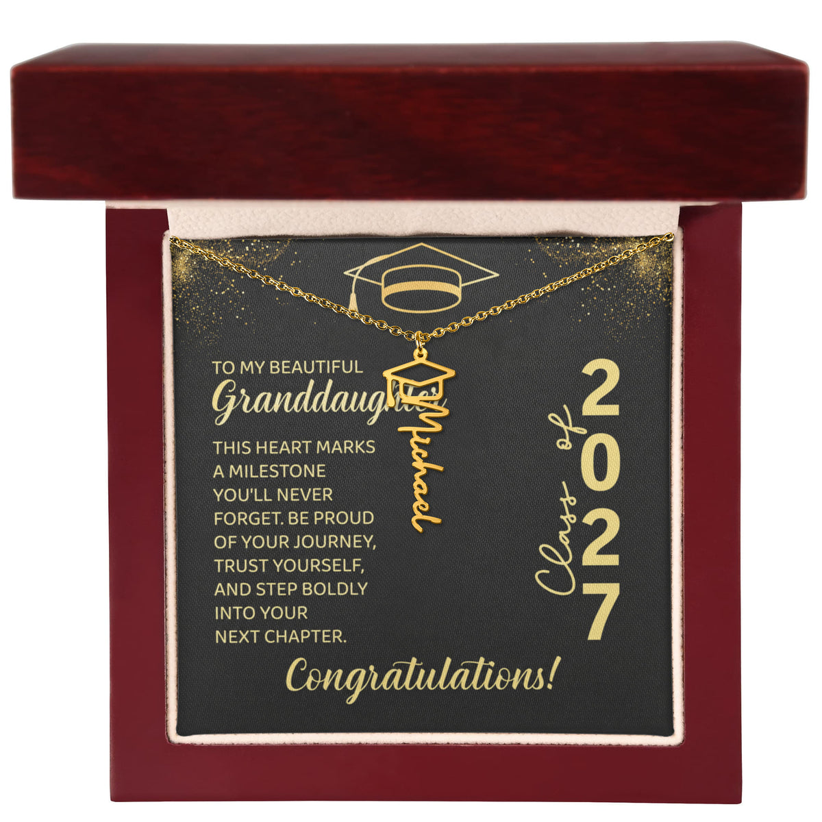 ShineOn-Fulfillment-Jewelry-18K-Yellow-Gold-Finish-Graduation-cap-name-necklace-in-Luxury-gift-box- with-Led-Graduation-Jewelry-gift-for-Granddaughter