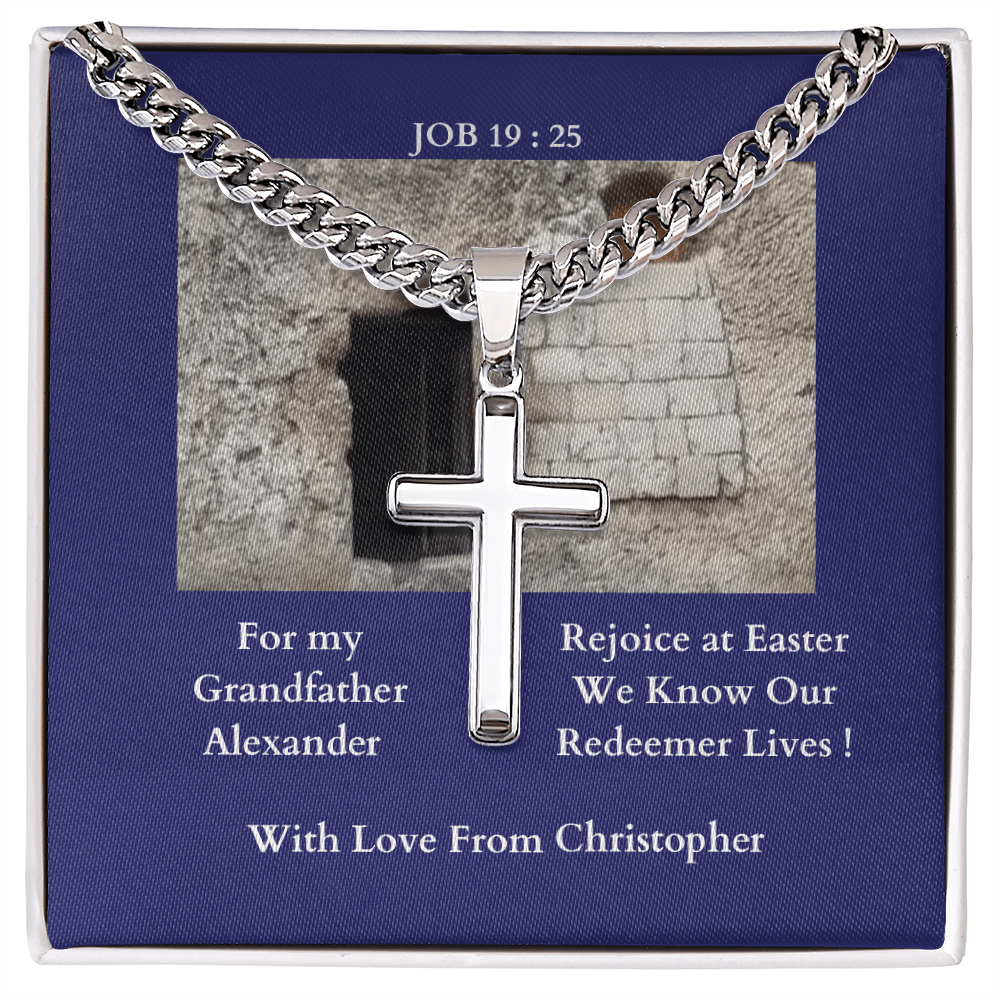 ShineOn-Fulfillment-Jewelry-Polished-Stainless-Steel-Christian-Cross-Necklace-in-standard- gift-box-Christian-Cross-Necklace-for-GrandPa-from-Grandson

