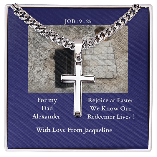 ShineOn-Fulfillment-Jewelry- Standard-Box- Polished-Stainless-Steel-Christian-Cross-Necklace-gift-for-Dad 
