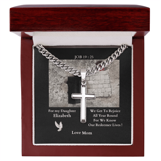 ShineOn-Fulfillment-Jewelry-Luxury Box-Polished-Stainless-Steel-Christian-Cross-Necklace-gift-for-Daughter-from-dad-or-Mom.